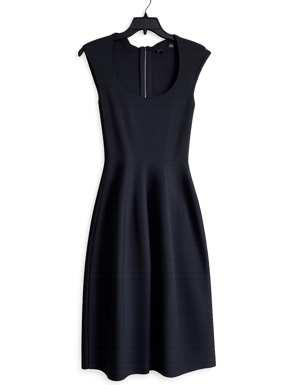 Ted BakerLondon Judit Tulip Black cap sleeve Scoop-Neck Mini Dress